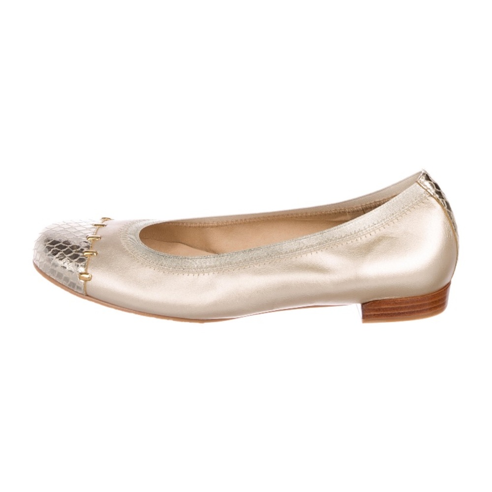 2/$60 Stuart Weitzman Gold Flats